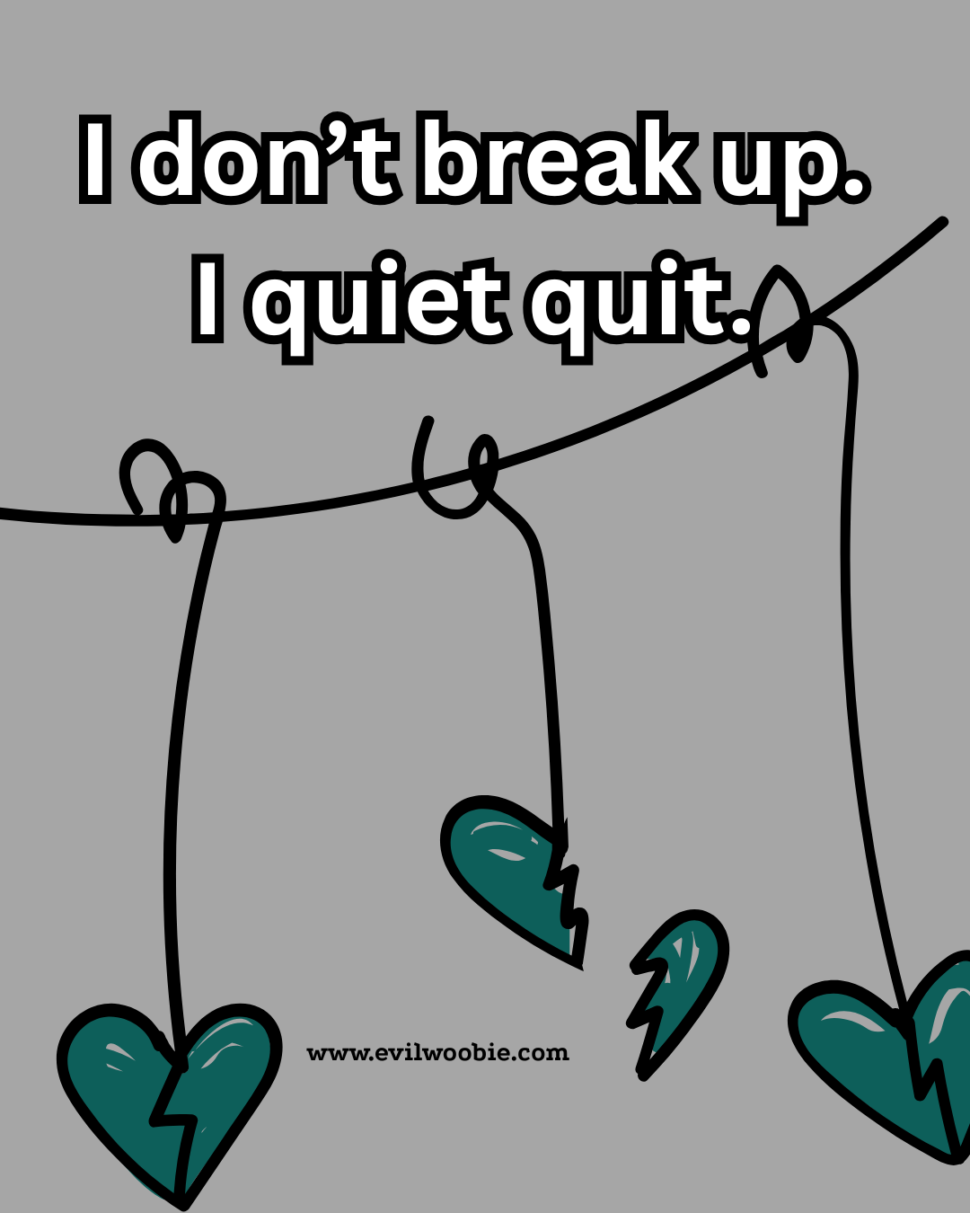 hearts on a string, one broken